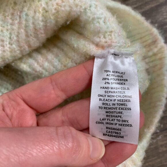 Nordstrom BP Space Dye Knit Sweater Rainbow Multicolor Long Sleeve Size Small - Picture 6 of 7